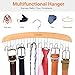 Belt Hanger Organizer for Closet: Ohuhu 2 Pack 12 Hooks Max 36 Belts Tie Rack Wooden Belt Holder for Storage 360 Degree Rotating Space Saver Organizer for Men Women Belt Tie Scarf-Burlywood