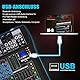 Live Mischpult Micfuns Professionelles 8 Kanal Stereo Sound Mischpult Bluetooth USB Aufnahme Computerwiedergabe Phantomspeisung USB DigitalAudio Mixer Verstärker