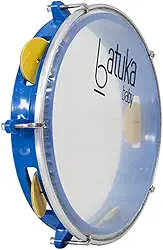 Pandeiro Abs Junior Pele Cristal Azul 08" Batuka- Luen