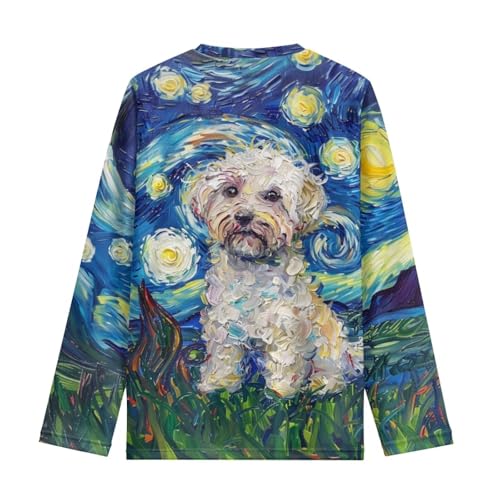 Image of WELLFLYHOM Long Sleeve T-Shirt for Boys Girls 3-16 Years Old Tee Tops Crewneck Pullover Shirts Fall Outfits