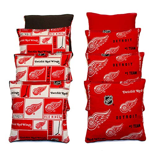 Backyardgamesusa All Hockey Team's Set Of 8 Cornhole Bags (Corn-Filled) #TOP25