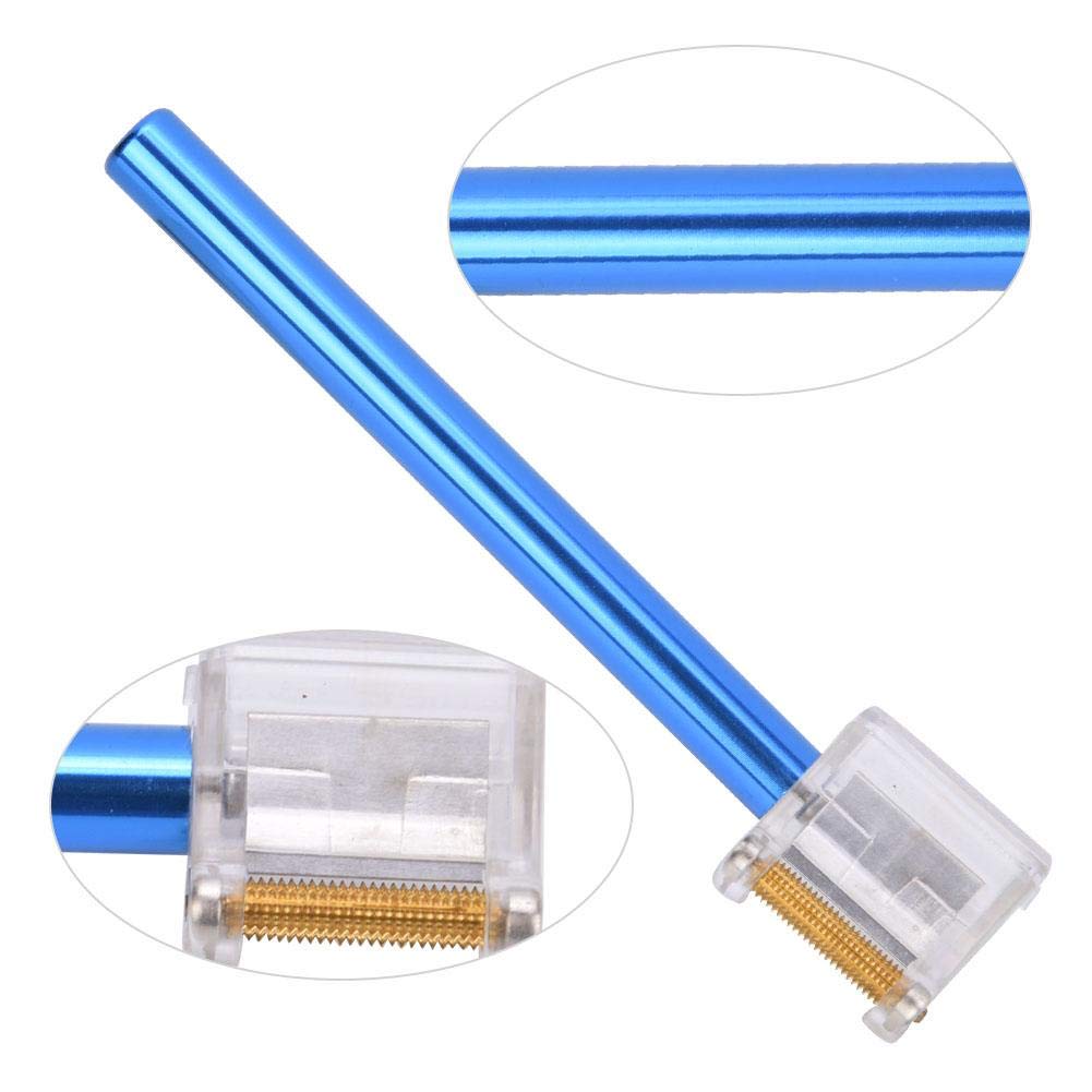 Penna Colorante Per Bordi In Pelle - Rullo In Ottone E Acciaio Inox, Applicatore A Rotella Per Tintura E Colla, Strumento Multifunzione Per Lavorazione Pelle Fai-Da-Te - 2
