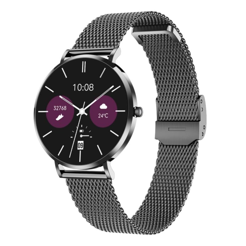 bergxperten A 5 Mini Smartwatch 1 19 LCD Display Sportmodi Herzfrequenz- & SPO-Tracking Bluetooth Anrufe Schlafüberwachung