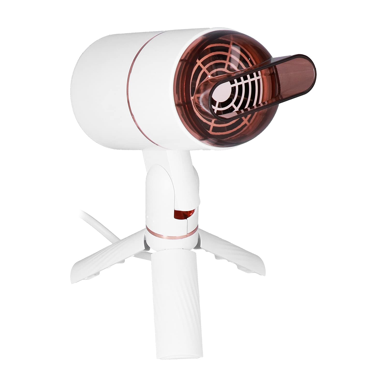 Salon Ionic Blow Dryer, Foldable Multipurpose Multifunctional Negative Ionic Hair Dryer Low Noise for Home for Hotel for Apartment for Travel(White)