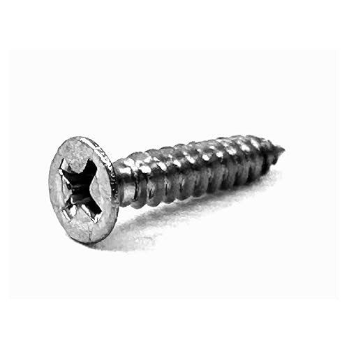 Miniatura 10 de Tornillos de madera M5x40mm, tornillo Phillips de cabeza plana de acero inoxidable, tornillo autorroscante de cabeza avellanada Phillips, para