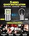 AUXLIGHT 1156 LED Bulbs 54-SMD 300% Super Bright BA15S 7506 1141 1003 LED Light Replacement for Car Truck Backup Reverse Turn Signal Lights & RV Camper Trailer Interior Lights, Xenon White(Pack of 6)