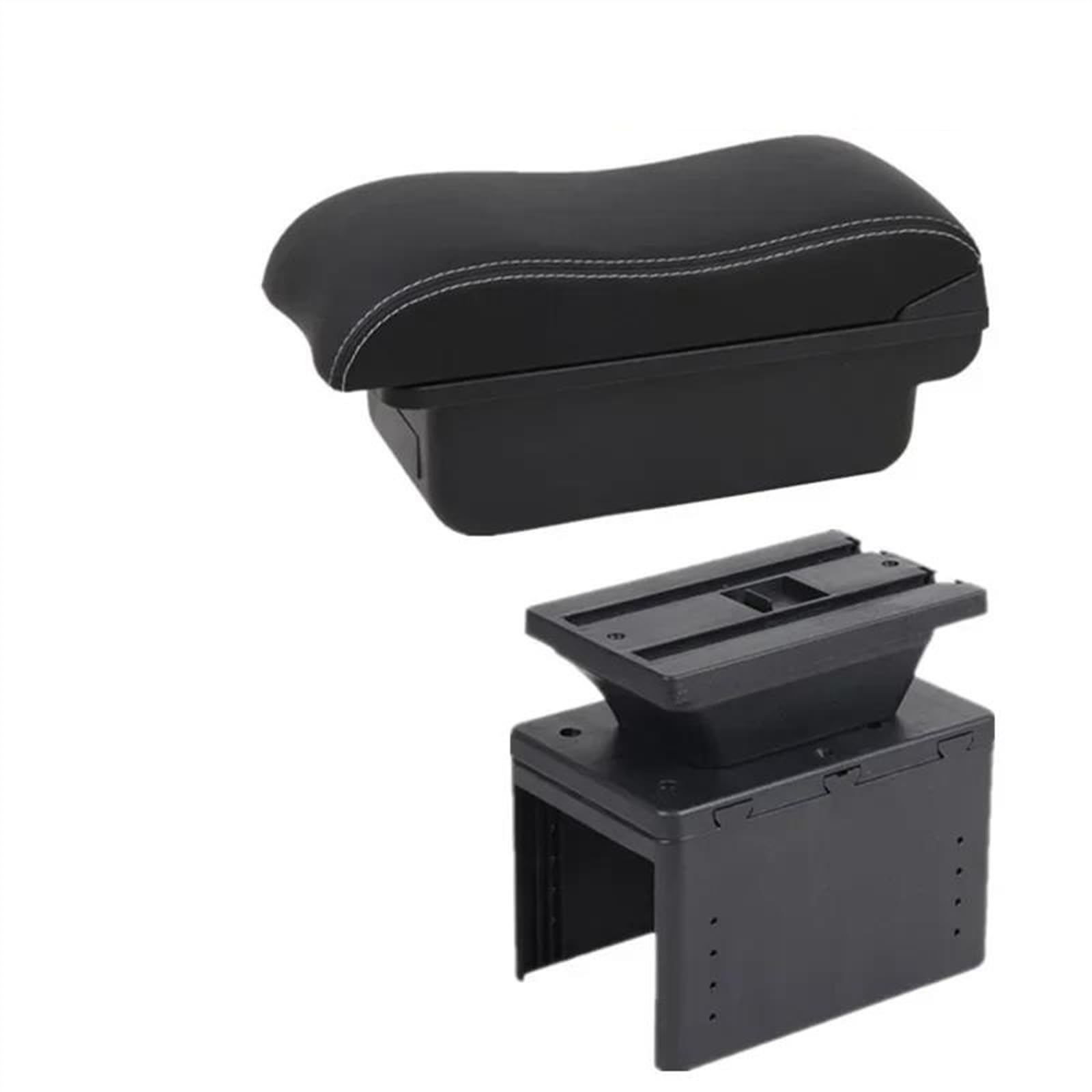 NMJLQW Storage Rack Center Console Armrest Storage Box For I20 2021 2022 2023 Car Interior Parts Modification Accessories(A2 white line)