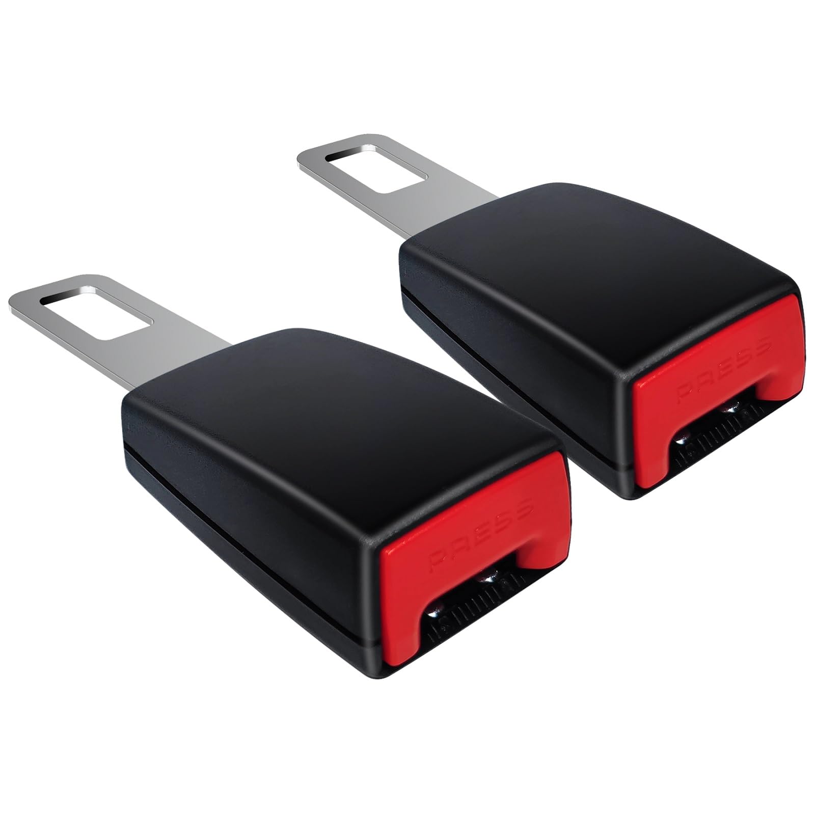 Seat Buckle Adjustable Seat Accessories 2 Pcs Red Fixing Strap,Suitable for Most Vehicles Models
