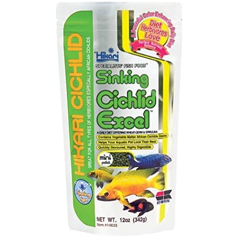 Hikari 12-Ounce Cichlid Excel Sinking Pellets Cover