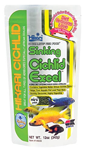 Hikari 12-Ounce Cichlid Excel Sinking Pellets for...