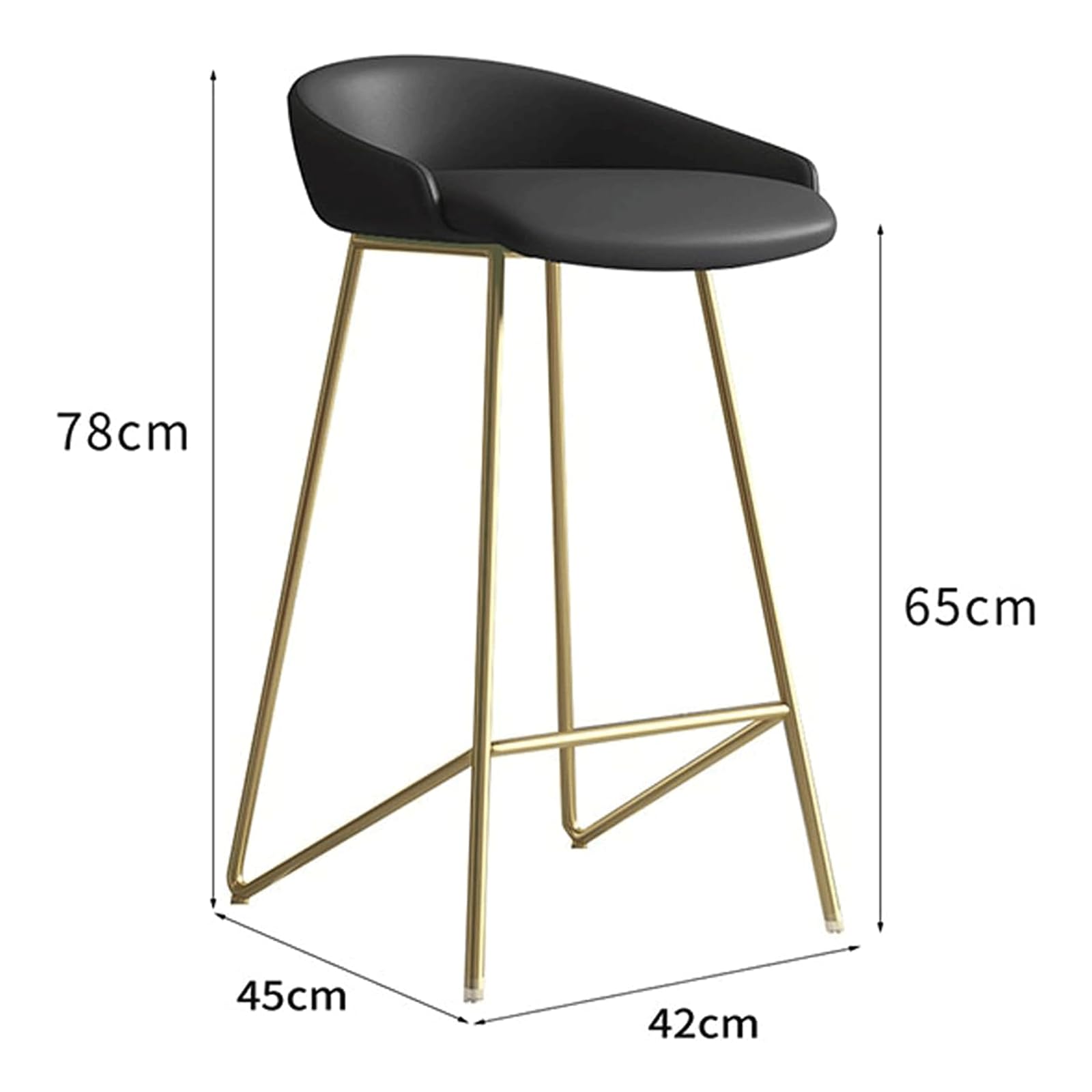 Amazon｜モダンなバースツールシックなメタルハイスツール人間工学に