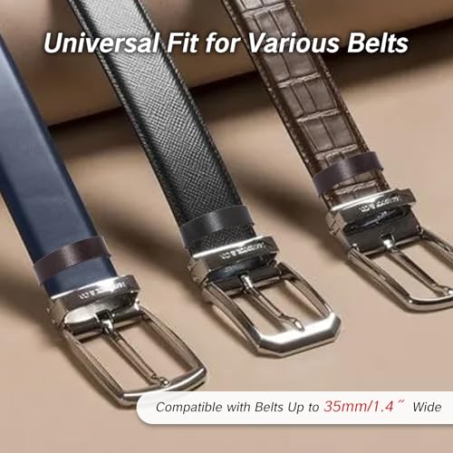 NIIIYTYB 6Pcs Belt Keepers Leather Loop Keeper Accessories Straps Holder Retainer Band for1.2/31mm to 1.4" /35mm Wide Belts Clip Ring Porta Adapter for Men Duty Strap Loop Keeper for Pants and Belts4