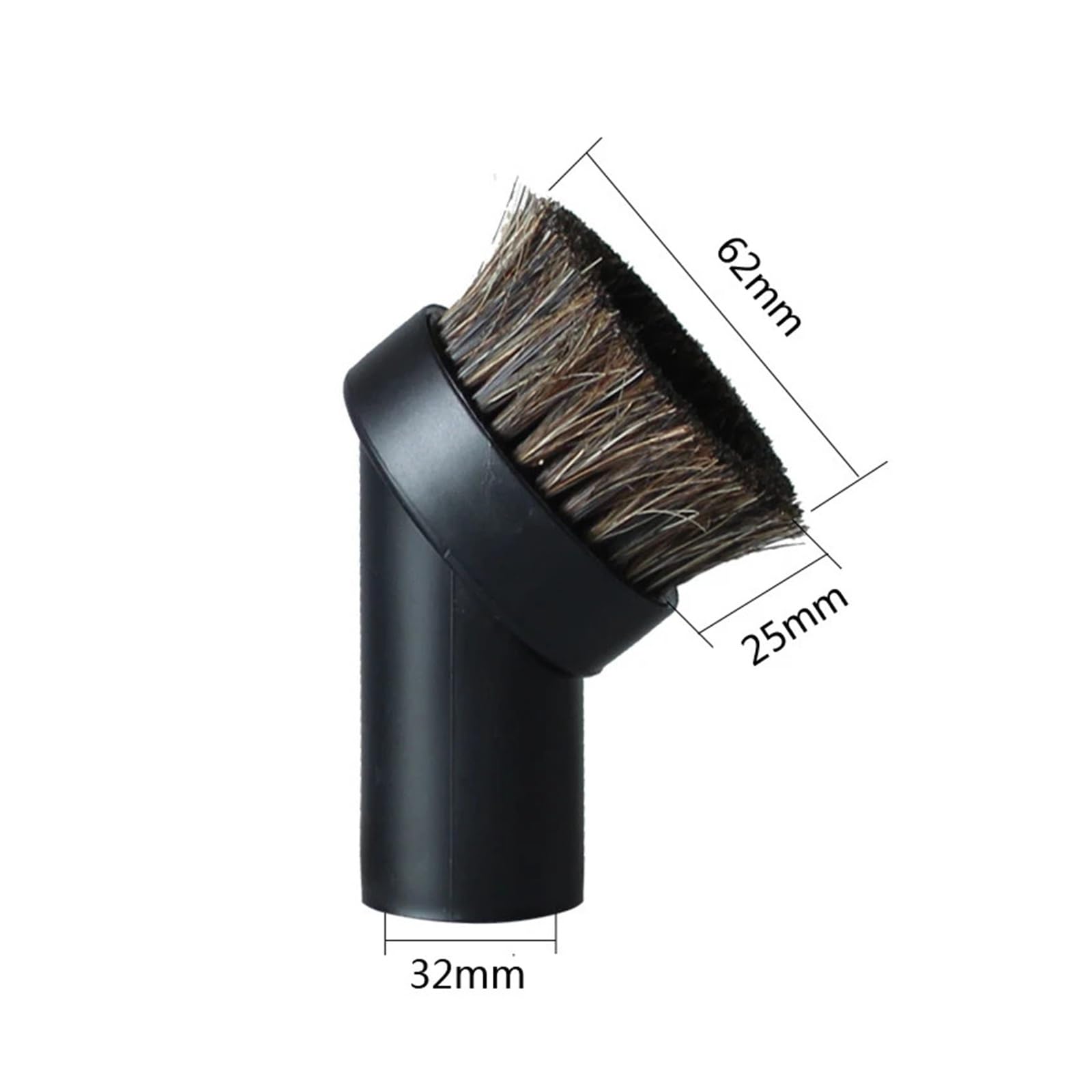 Weiche, runde Staubbürste, 32–35 mm Adapter, Staubsauger-Werkzeug