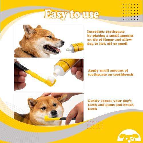 Image of PetnBeyond Dog Toothpaste - Poultry Flavor Teeth Brushing Cleaner, Pet Breath Freshener, Oral Care, Professional Pet Toothpaste for Dogs and Cats. Controls Plaque, Tartar, Bad Breath, Reduces Plaque
