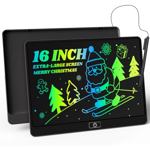 Kinayue LCD Drawing Tablet for Kids,16 Inch Drawing Pad for Kids,LCD Writing Tablet Easter Basket Stuffers,Preschool Learning Toys Christmas Birthday Gift 3 4 5 6 7 Year Old Girls Boys