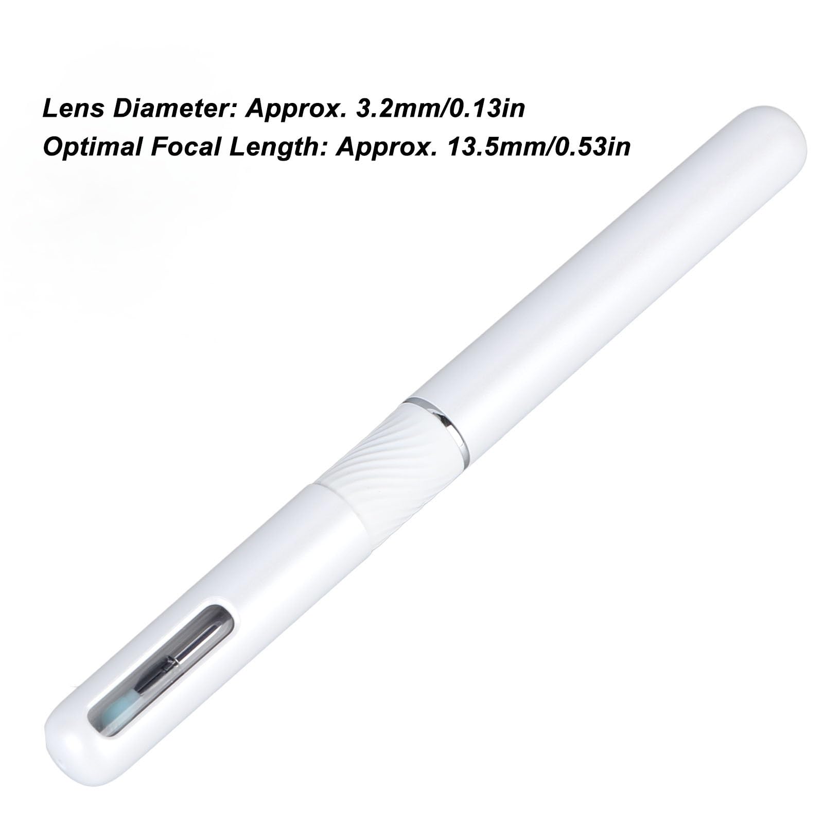 Herramienta de Eliminación de Cera de Oídos, Limpiador de Oídos con Cámara y Luz LED, Otoscopio de Cámara de Oído, Removedor de Cera de Oídos de Gran Angular de 10 MP y 360 Grados (Blanco)