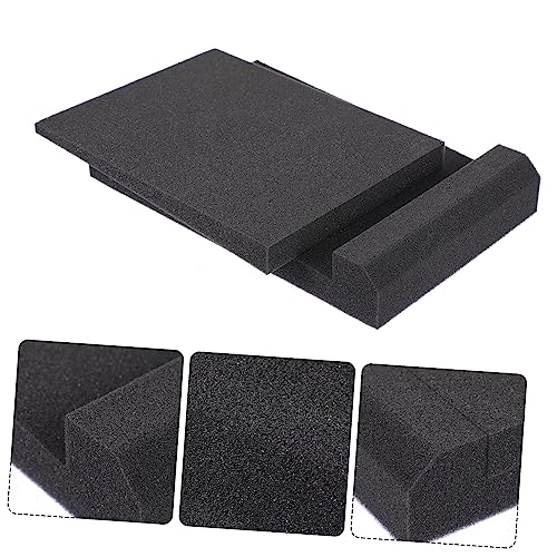 Kisangel 1Set Almohadillas de Aislamiento de Ruido de Audio para Monitores de Estudio y Altavoces, Almohadillas Acústicas Versátiles para Configuraciones de Sonido Óptimo Negro miniatura 7