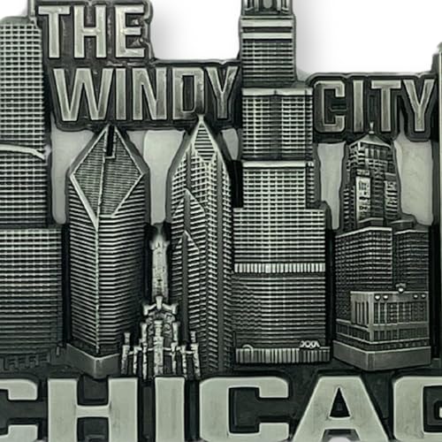 Imán Decorativo Souvenir Chicago 2.25 x 3 pulgadas miniatura 6