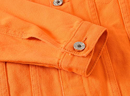 Image of Mens Classic Slim Fit Trucker Jean Denim Jacket Coat