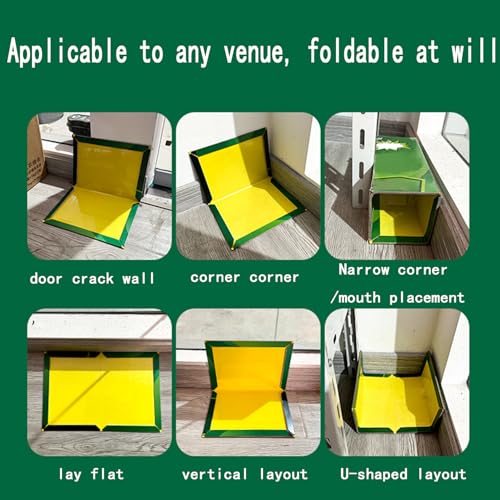 Image of 6 Pack Pest Trap Boards, Large Strong Sticky Pads for Multiple Pests, Glue Trap Pads for Indoor Outdoor Home Kitchen Garden