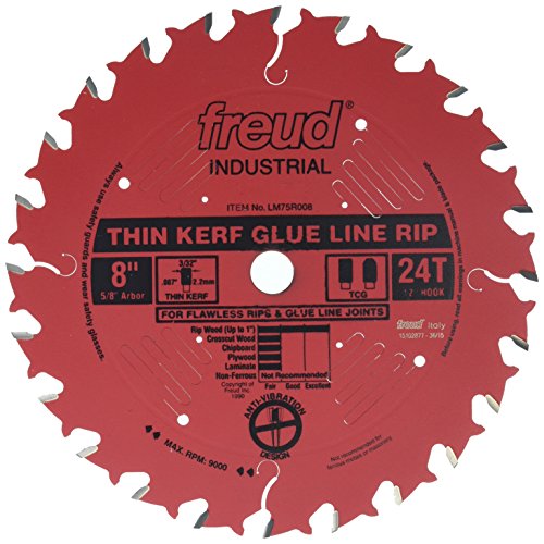 8 X 24 X 5/8 Thin Kerf Glue Line Rip