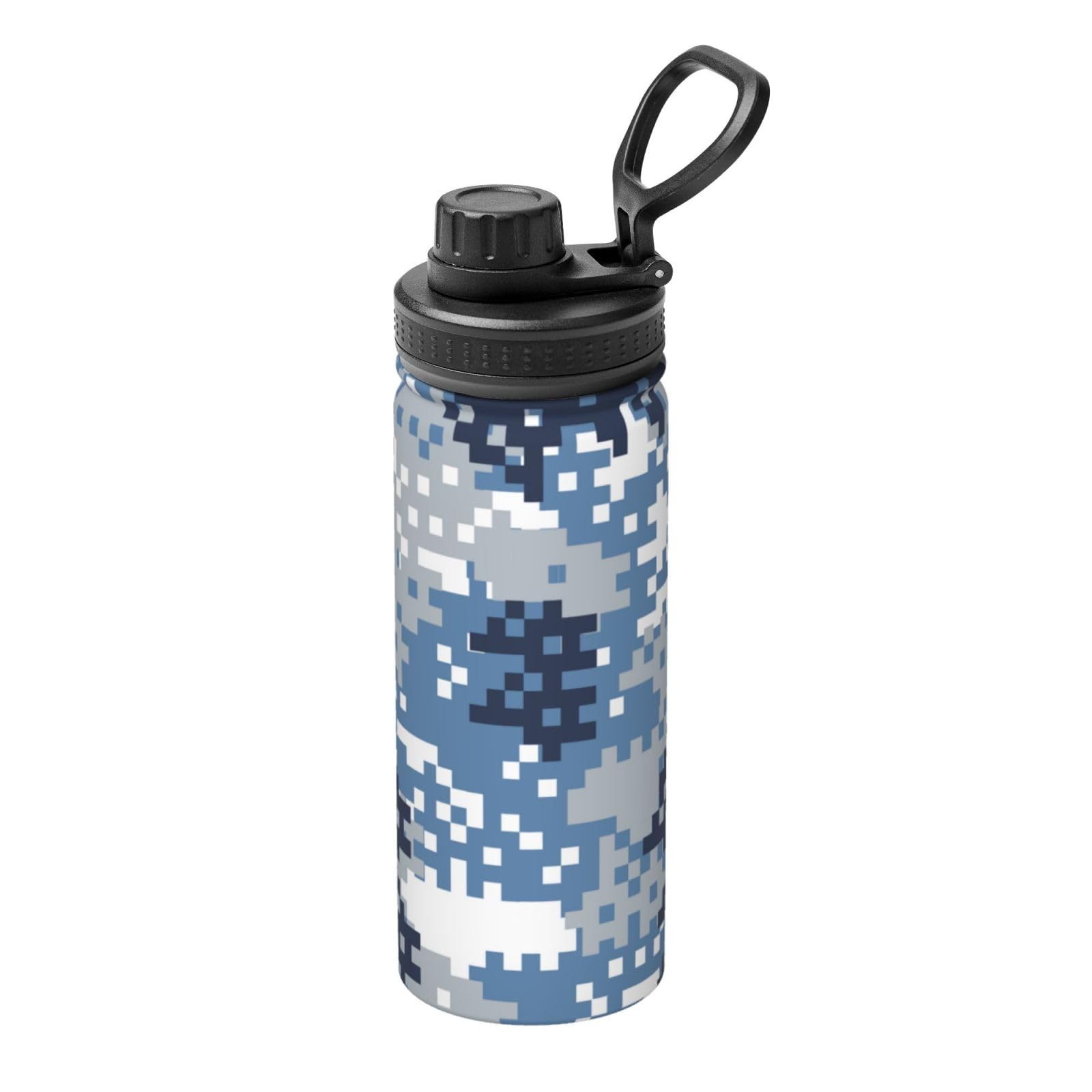Amazon｜水筒 500ml 迷彩 カモフラ柄 ステンレスボトル 魔法瓶 蓋付き