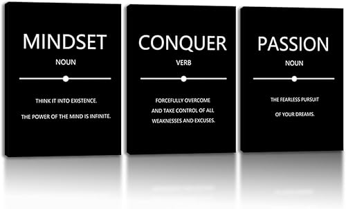 Miniatura 28 de Arte de pared motivacional para oficina, lienzo inspirador, arte de pared, póster de ajetreo, impresión de cita de empresario, pintura de pared, 3