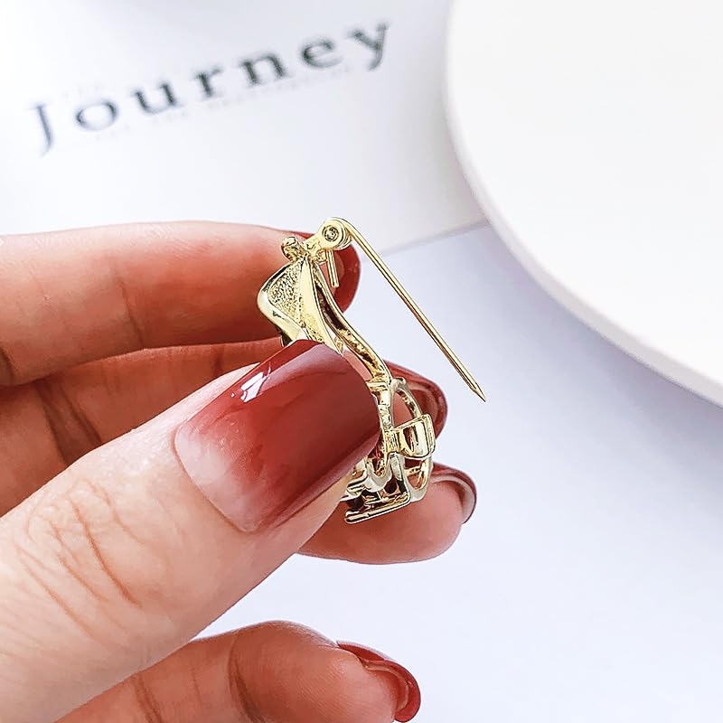 Image of Large Brooch Pin Austrian Crystal Leaf Shape Bouquet Rhinestone Scarf Decoration Wreath Cloth Brooches Pins For Women Girls