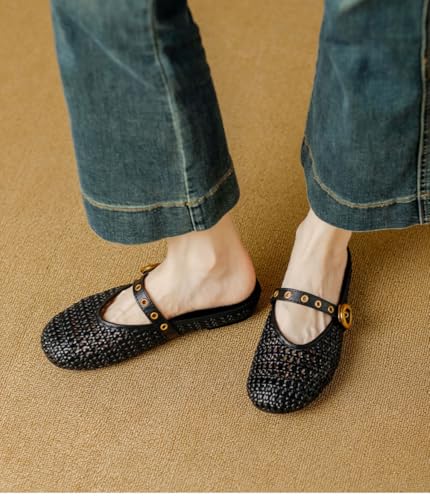 Womens Slip On Flats Clogs and Mules Slip-On Walking Shoes Breathable Platform Sandals Slippers Closed Toe Slides2