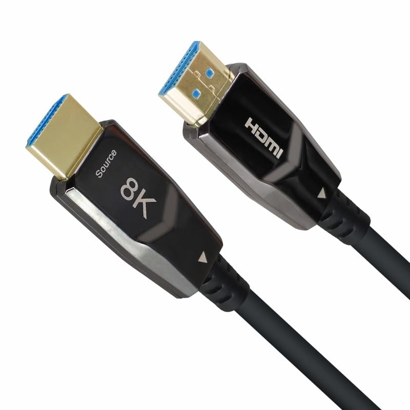 MX 8K HDMI 2.1 Fiber Optic Cable 10m (32.81FT) – Ultra High Speed 48Gbps HDMI AOC Cord, eARC, Dolby Vision, HDR10, HDCP 2.3, 8K@60Hz, 4K@120Hz, CL3 In-Wall Rated Long Distance HDMI Cable