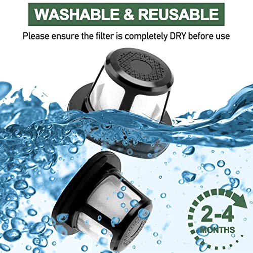 3061 3079 Filter Replacement for Bissell PowerLifter Pet Filter and Adapt Ion Filter, Compatible with 2286 2286A 2482 3079 2387, Compare to Part #1616323 1616322 1617684 (4 Pack) LUXRILIX