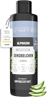 alphazoo Sensibelchen Dog Shampoo 250 ml - Gentle Grooming with Aloe Vera | Sensitive Shampoo for Dogs with Sensitive Skin | Parabens & Silicone Free product image