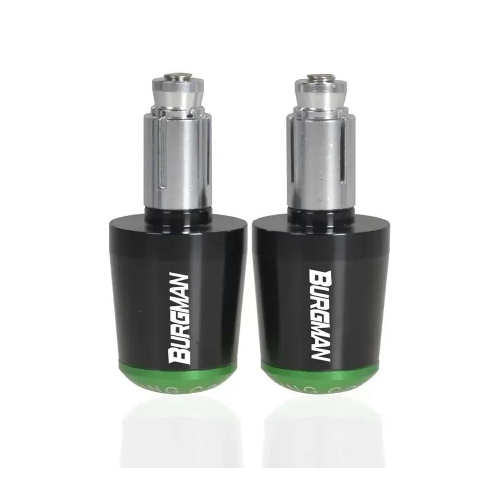 Embout de guidon TMax 500 en alu anodisé vert pour finitions DX SX