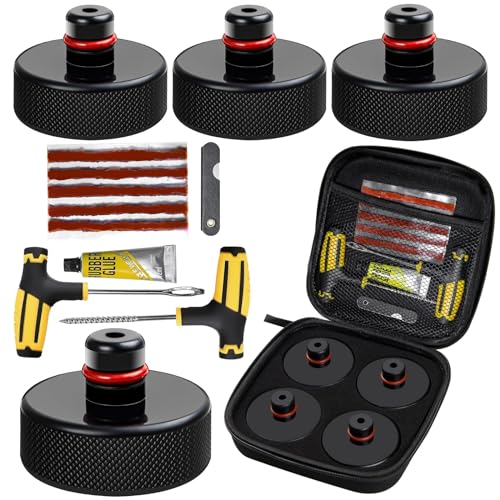 (2025 New Version) Lifting Jack Pad Jack Rubber Pad Stand Protects with Storage Box for Tesla Model...