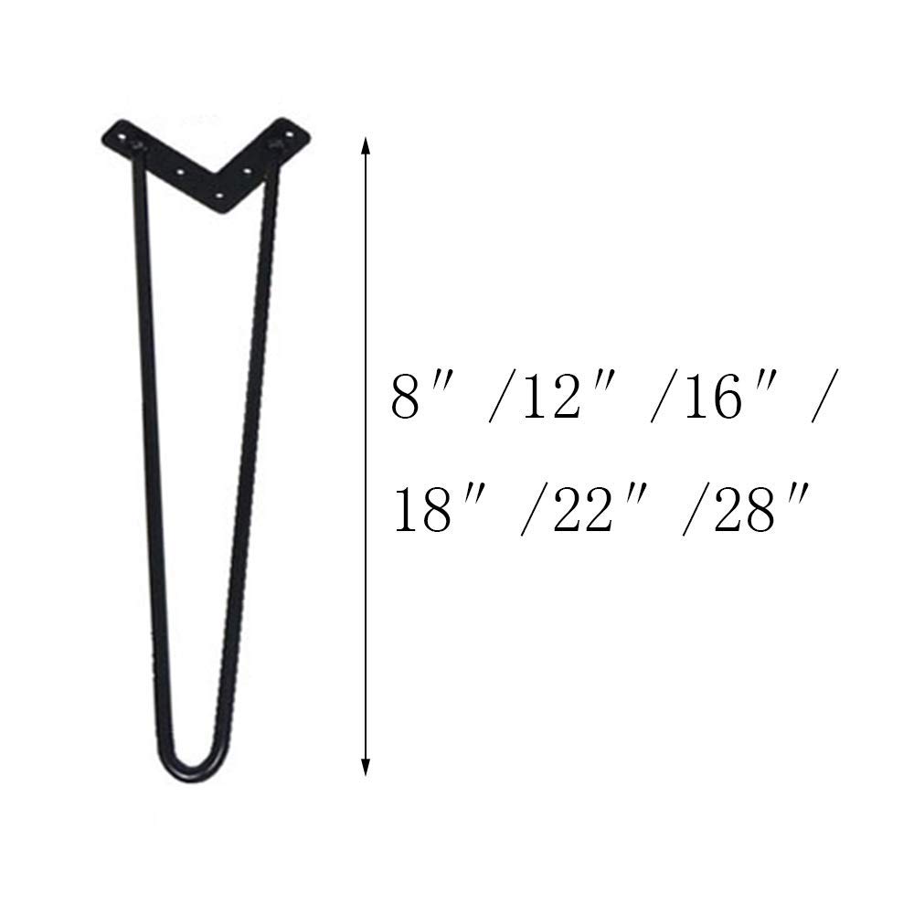 Möbelfüße aus Metall, DIY-Chrom, Badezimmerschrankfüße, 20 cm, konisch, austauschbar, für Schränke, TV-Möbel und Sofas (4 Stück), Gold
