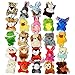 24 Paquete Mini Party Animal De Juguete Lindo Animales De Peluche Llavero De Juguete De Felpa Bolsa Agregados Para Niños