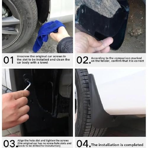 Guardabarros para Lexus ES de 2006 a 2011 contra lluvia y lodo 5