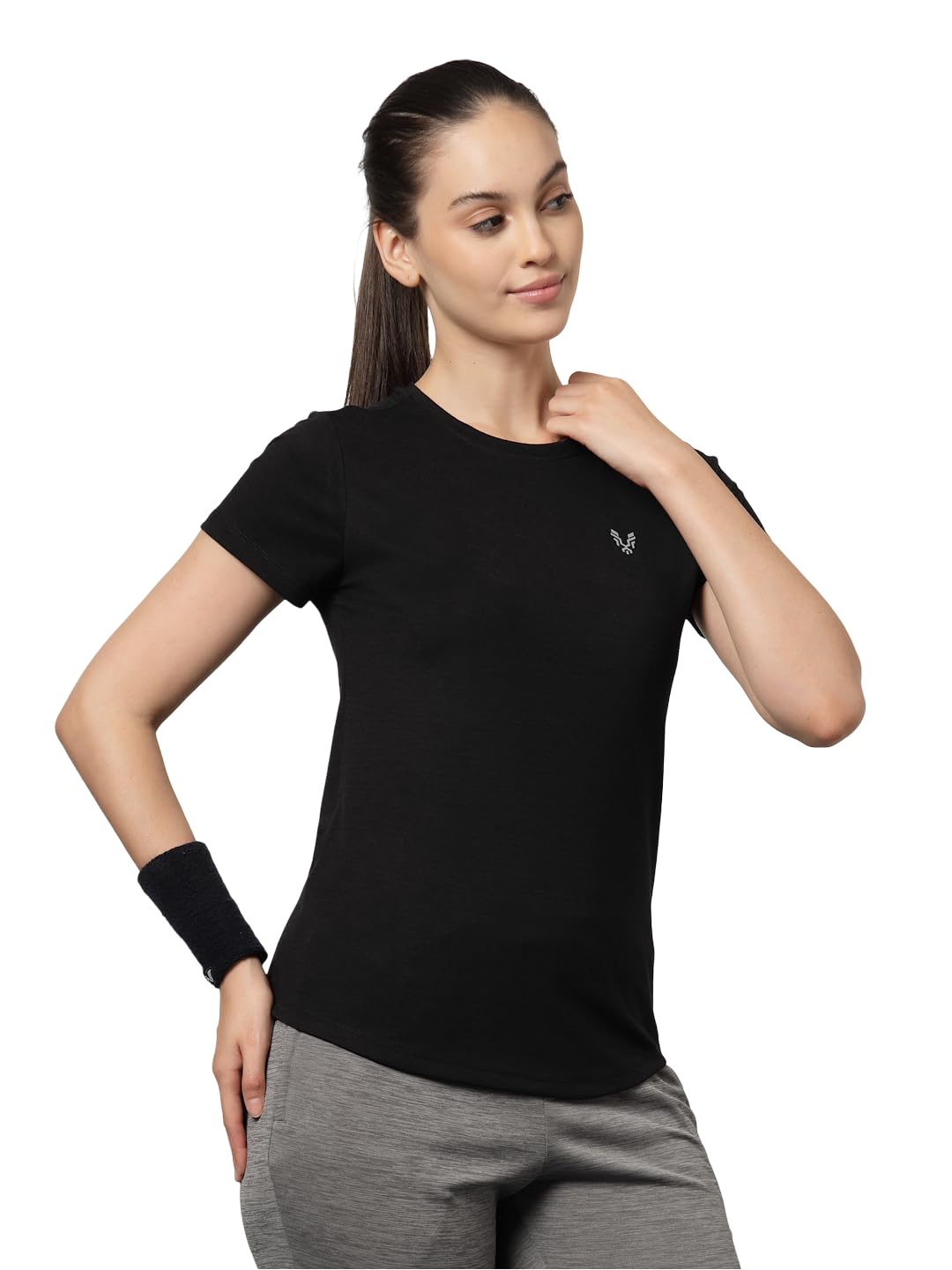 uzarus Women's Regular Fit Gym T-Shirt– Soft, Breathable & Quick-Dry Activewear Ideal for Workout, Yoga, Running, Exercise, Everyday Comfort Lightweight Stretchable Sportswear Top-picture-48