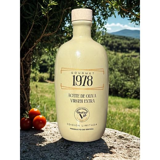 Aceite de Oliva Virgen Extra - Botella cerámica verde - Olivar de montaña - Origen Jaén - Cosecha Temprana – Extracción en Frío - Alto en Polifenoles - Packaging regalo
