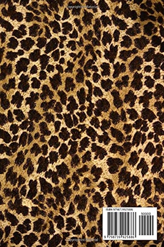 Leopard Print Notebook: College Ruled 120 Pages - 6"x 9", Journal, Composition Notebook, Diary - Image 2