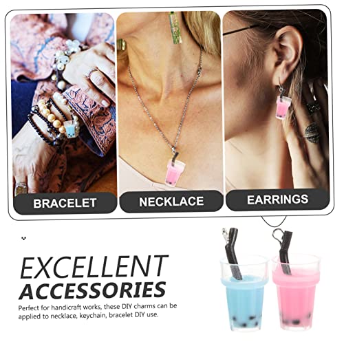 VILLCASE 60 Peças DIY Xícara De Chá De Leite Bolha De Chá Pérolas Pérola Neclace Capa De Telefone Ac