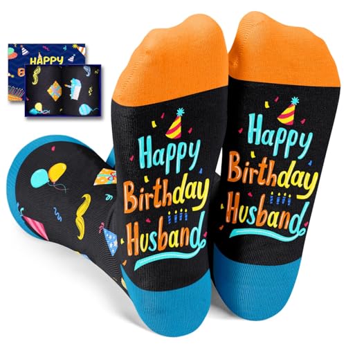 Husband Birthday Gift From Wife - Gifts for Husband Christmas Valentines Fathers Day, Funny Socks For Men