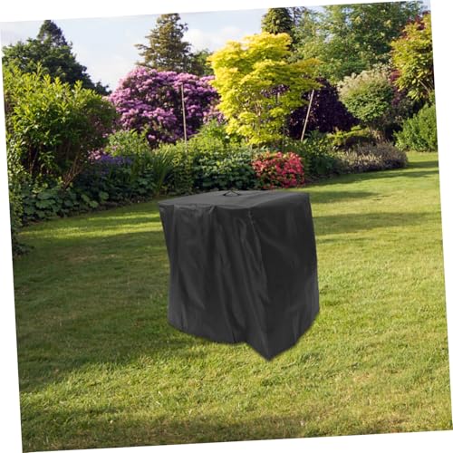 Funda para bomba de piscina de tela Oxford negra 72x66x62 cm miniatura 5