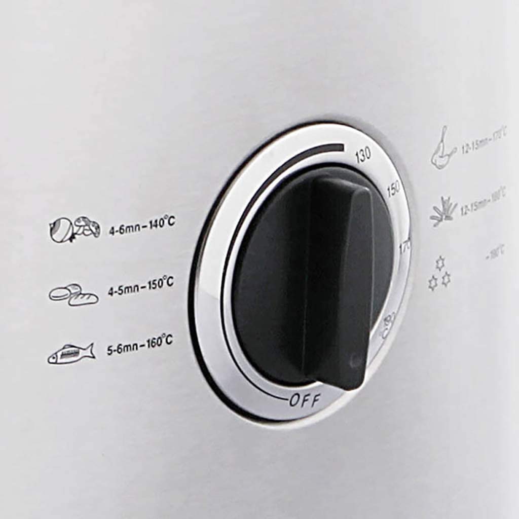 Friteuse Profonde, Acier Inoxydable, friteuse Profonde Facile à Nettoyer, température constante de l'huile, contrôle de la température électrique de la température électrique/Nettoyage séparé
