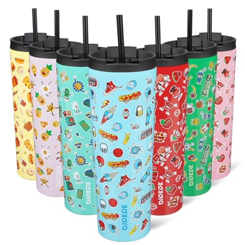 Image of BJPKPK 30 oz Coffee Tumbler with Straw, Insulated Stainless Steel Cup