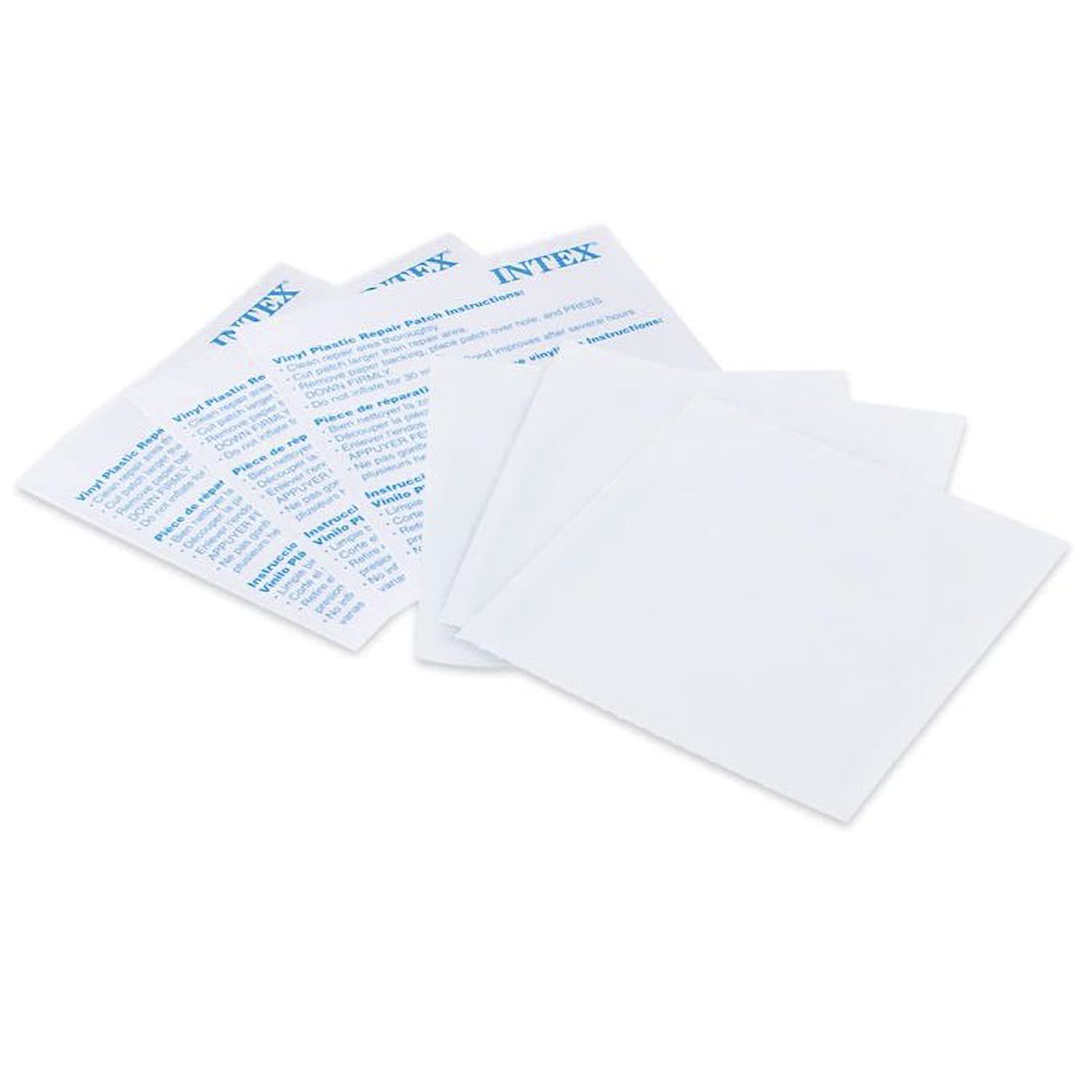 INTEX Wet Set selbstklebender Vinyl-Kunststoff-Schwimmbadschlauch-Reparaturflicken, 30 Stück