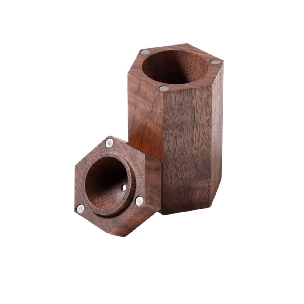 AYCDL Toothpick Dispenser Black Walnut Magnetic Toothpick Box Simple Toothpick Holder Toothpicks For Appetizers