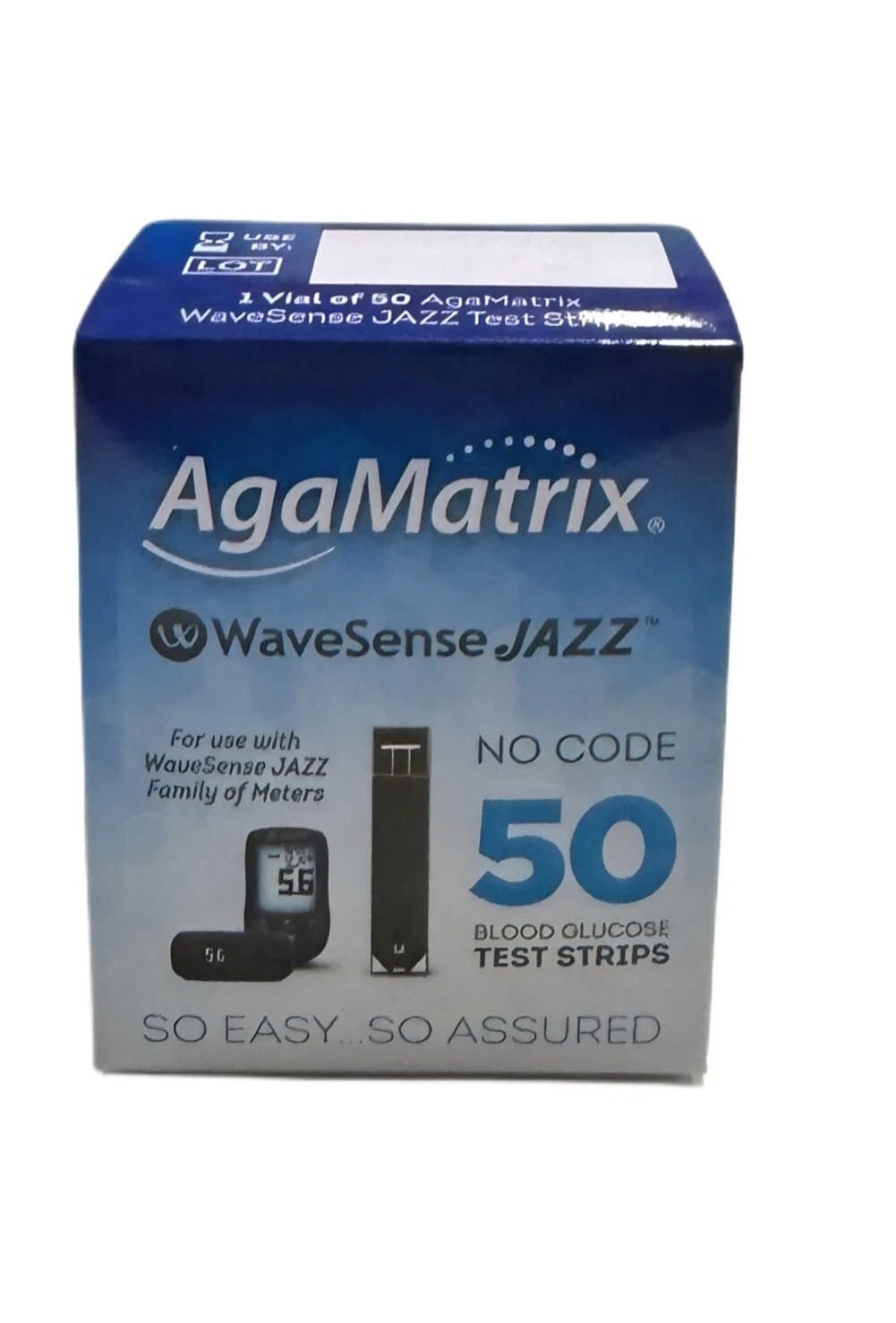 WaveSense JAZZ Test Strips - 50 Pack by AgaMatrix
