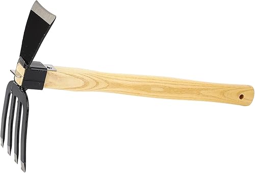 Herramienta de jardinería versátil, diseño ergonómico con remaches dobles, alivia enormemente la fatiga en la muñeca y las manos, azada de