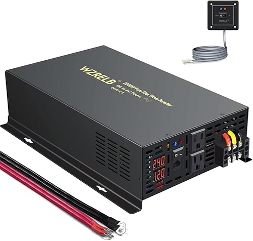 Miniatura 8 de WZRELB 3000W 24V onda sinusoidal pura inversor de energía solar DC a 110V convertidor de CA RBP300024W